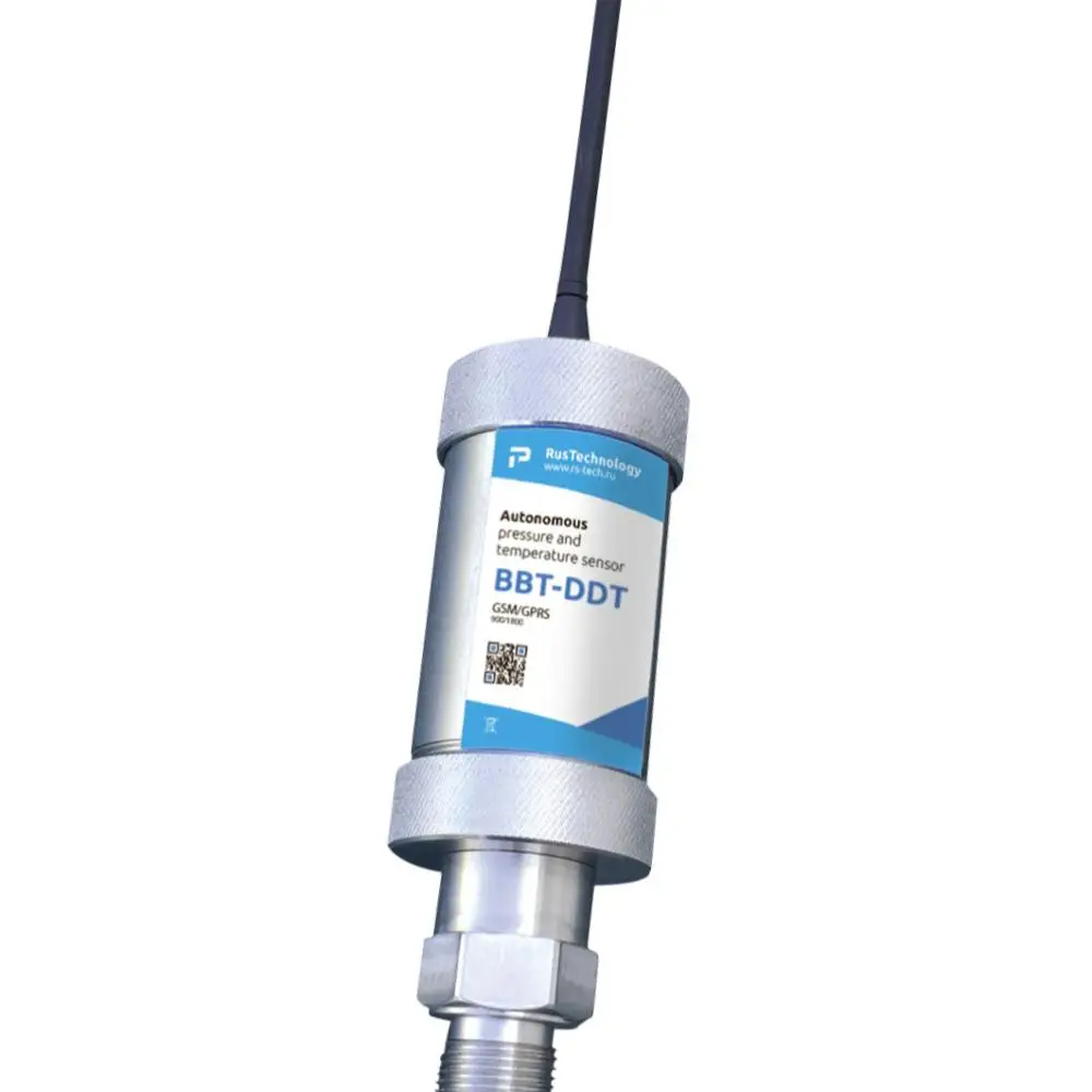 
 Беспроводная GSM датчик давления и температуры, со встроенным питание от аккумулятора до 10 лет. BBT-DDT-2X  