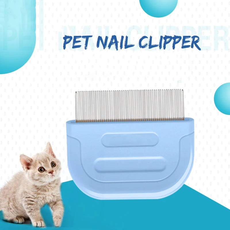 Wholesales High Quality Pet Comb Stainless Steel Teeth Brush Comb Dog Cat Pet Grooming Comb Stainless