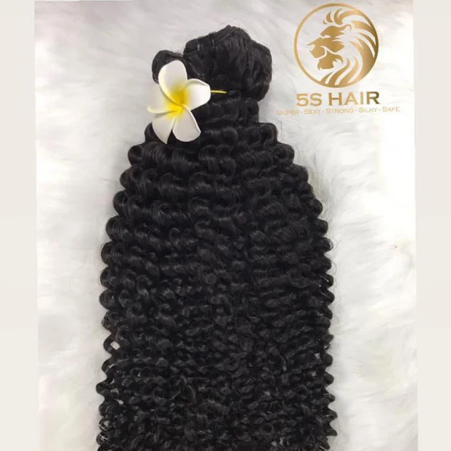 Best selling 100% human hair Water Curly Natural Color brazilian Hair Extensions, Hair Weave, Vietnamese raw hair