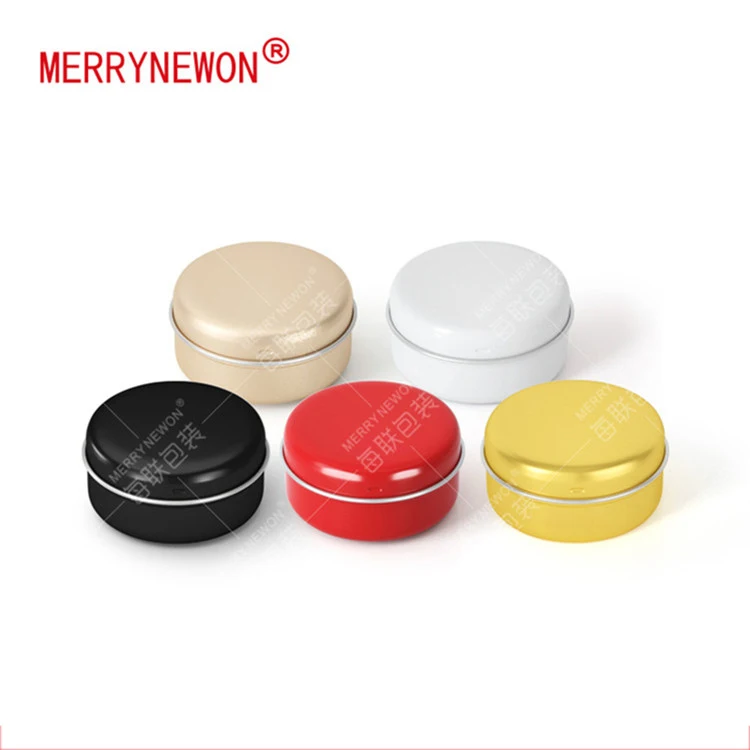 
20g/ml food aluminium can mint candy tin box cosmetic packaging face cream jar loose tea metal tin 