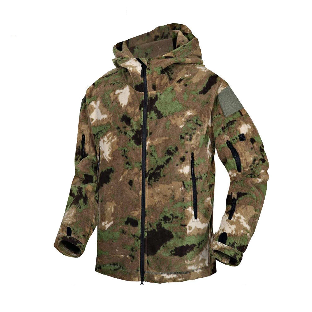 Мужская охотничья уличная полярная Военная армейская мягкая тактическая куртка из полиэстера
