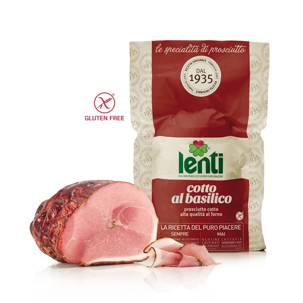 С Базиликом, высококачественный просато Котто, готовая ветчина 5,5-6,5 кг линзы, Сделано в Италии