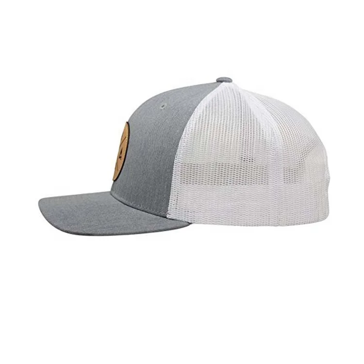 Custom Toddler Baseball Caps Boys Girls Richardson Style 112 Leather Patch Hat  Hat Design Infant Heather Gray Mesh Trucker Hat