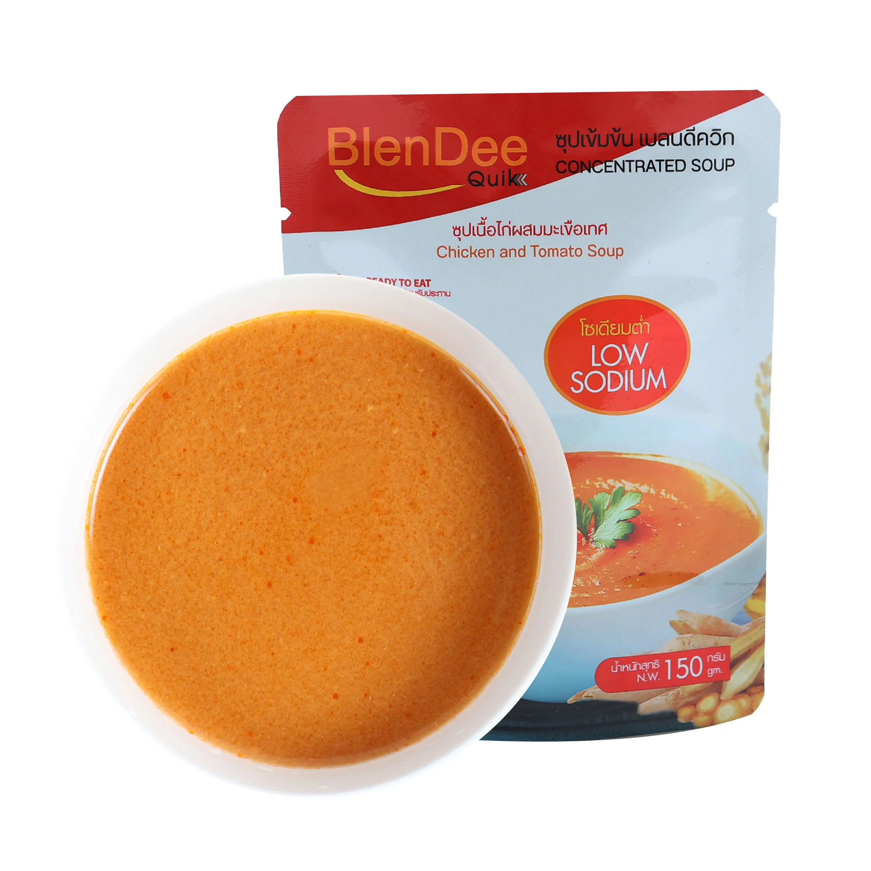 
Low Sodium Formula Chicken and Tomato Concentrated Soup From Thailand 