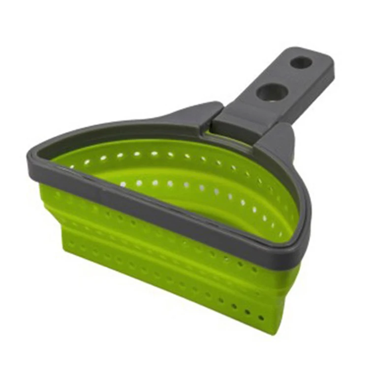 High Quality Eco-friendly Kitchen Foldable Silicone  Collapsible Pasta Colander