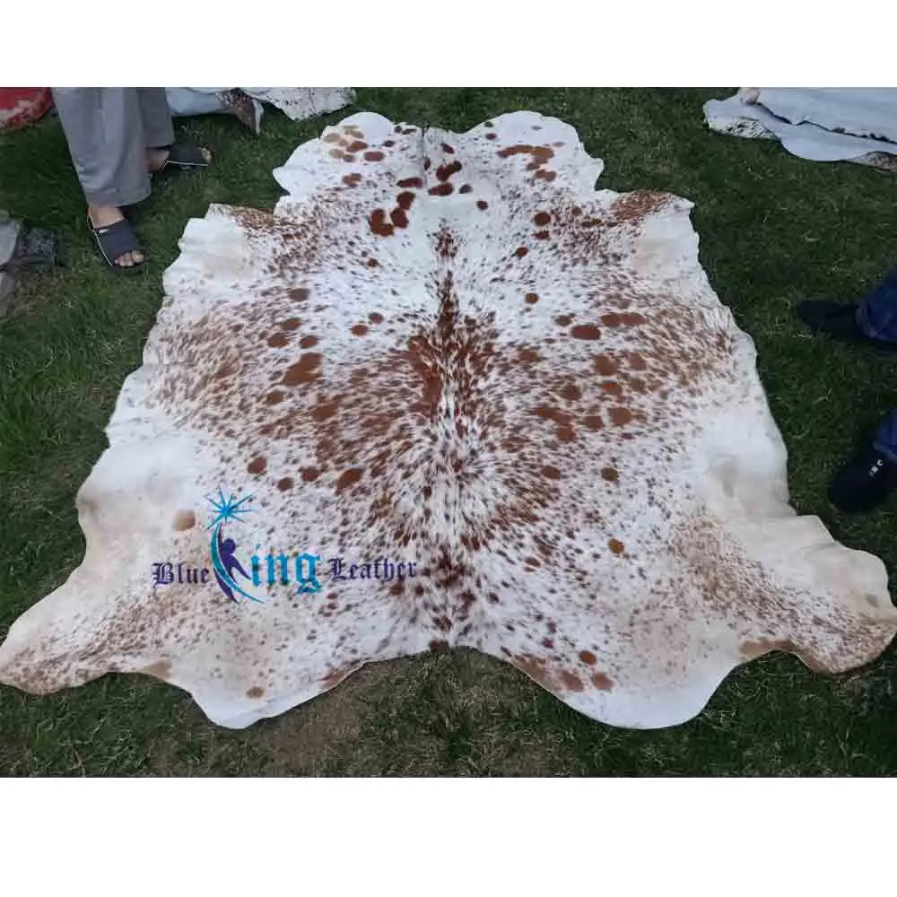 Natural Cowhide Rugs 100% Cowhide Leather Rugs Tricolor Cow Hide Skin Carpet Genuine rug