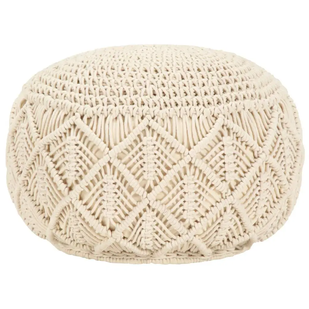 Wholesale Bohemian Design Handmade Macrame Pouf Export Quality Products by Isar International