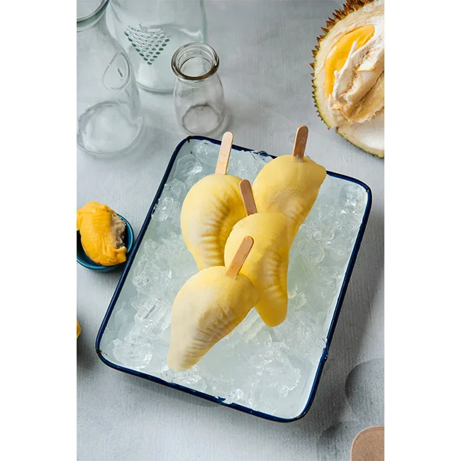 Best & Premium Quality 100% Fresh Durian Ice Cream Sticks Premium Frozen Durian Stick Thick and Creamy Texture