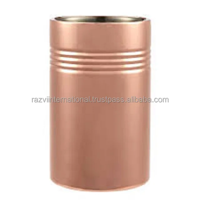 Copper Antique Metal Stainless Steel Hammered Design Double Wall Wine Chiller