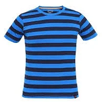 Crew neck Custom embroidery striped t shirt Summer fashion slim fit round neck cheap price children clothing fashion wear
