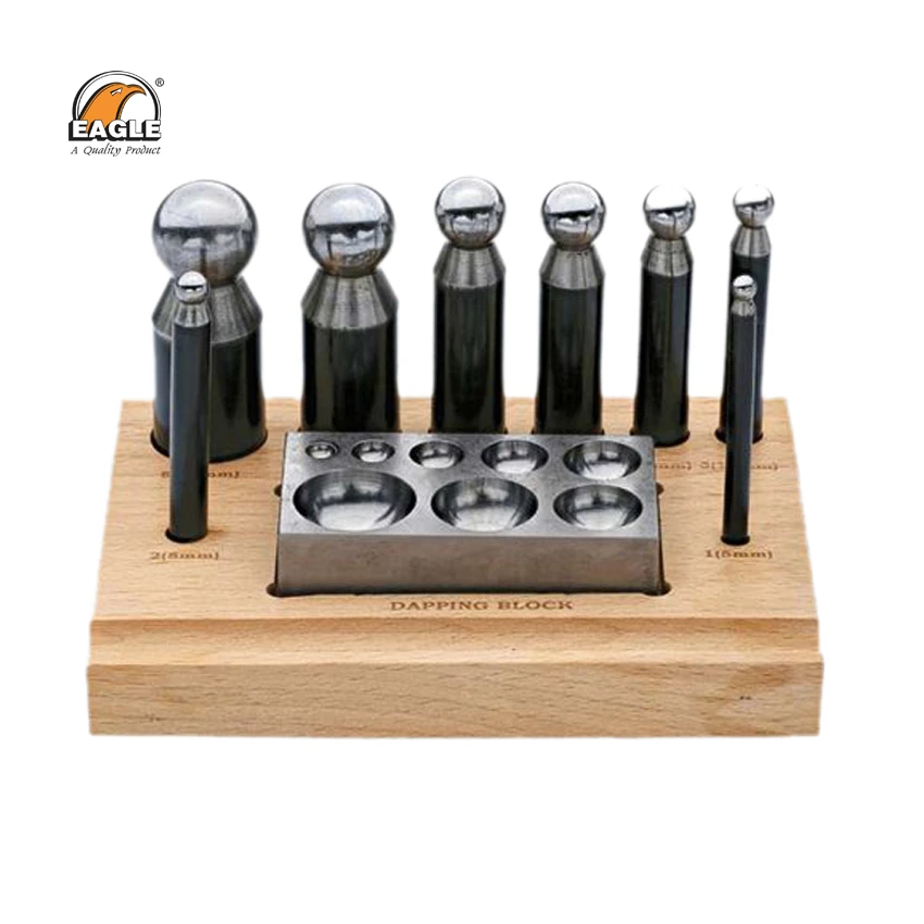 9 Pcs Dapping Set Jewellery Making Tools Easy to use Dapping St Jewelry Tools & Equipment direct from Manufacture