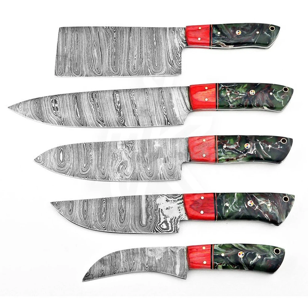 100%Top High Quality Damascus Chef Knife Sets | Wholesale Cheap Price Hot Sale Chef Knife Sets
