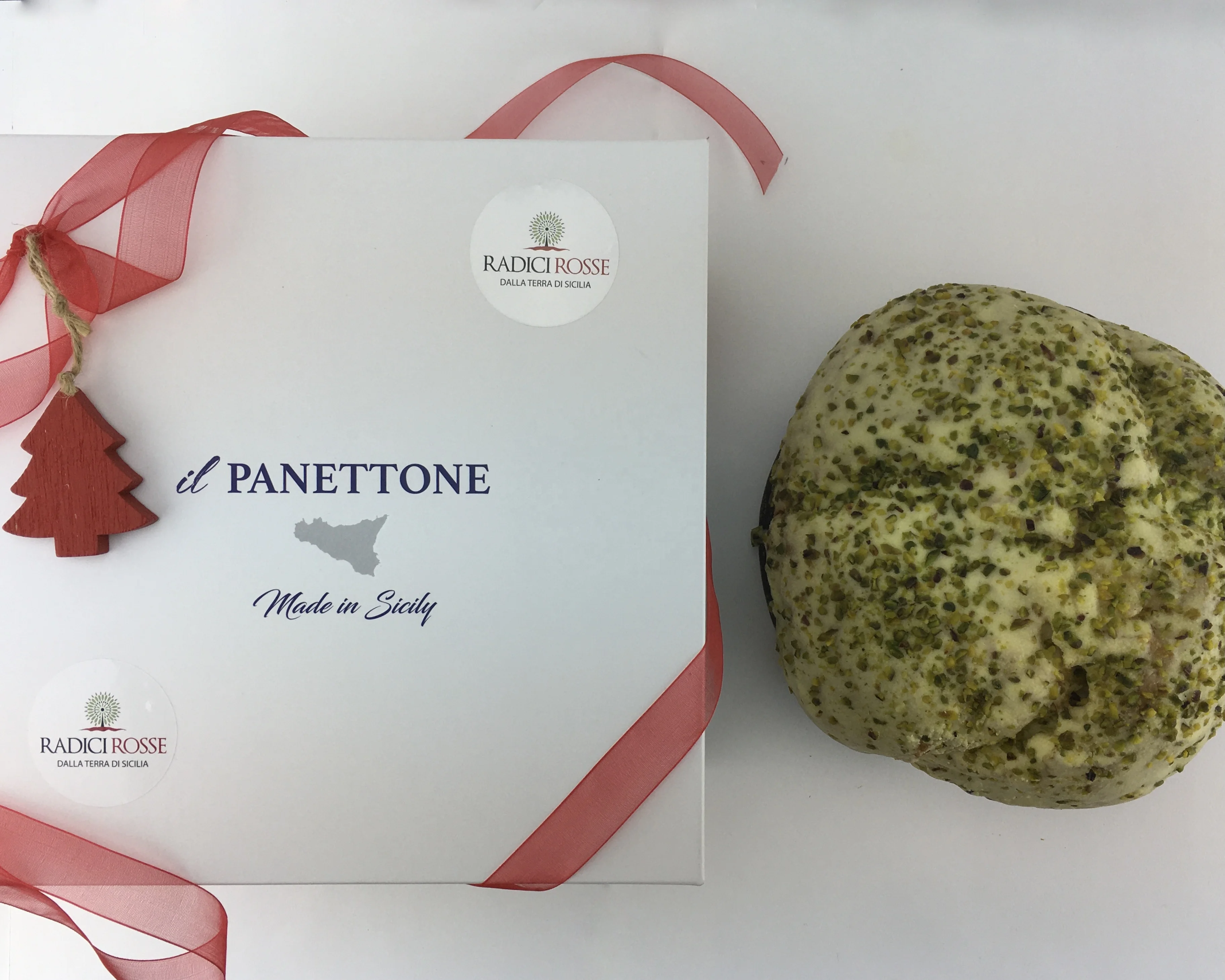 Pistachio High Quality Traditional 100% Panettone Italian Christmas Cake Dessert Wholesale 1000 g