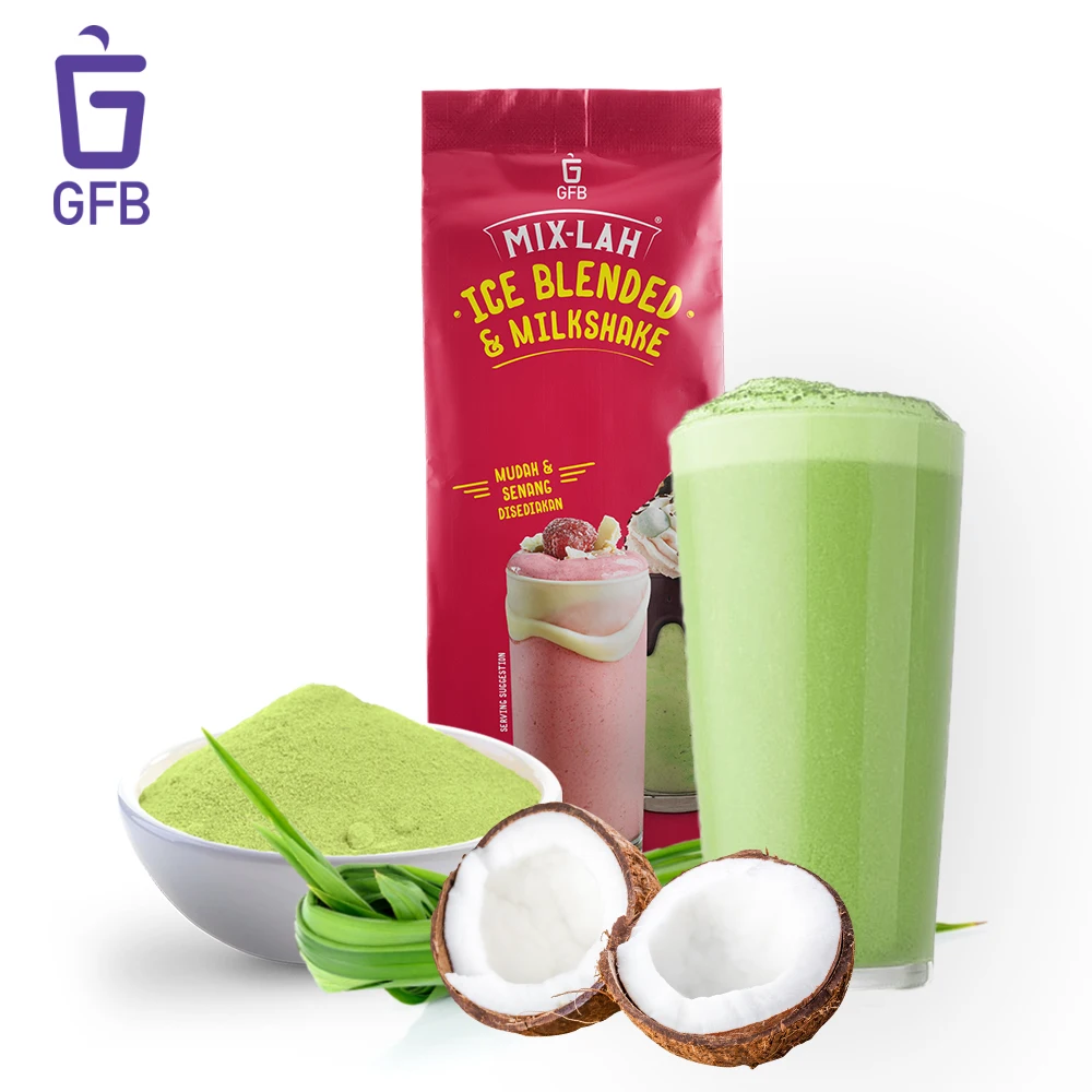 
 Frappe порошок пандана кокосовое смузи льда смешанные молочный порошок 1кг для bubble tea магазин  