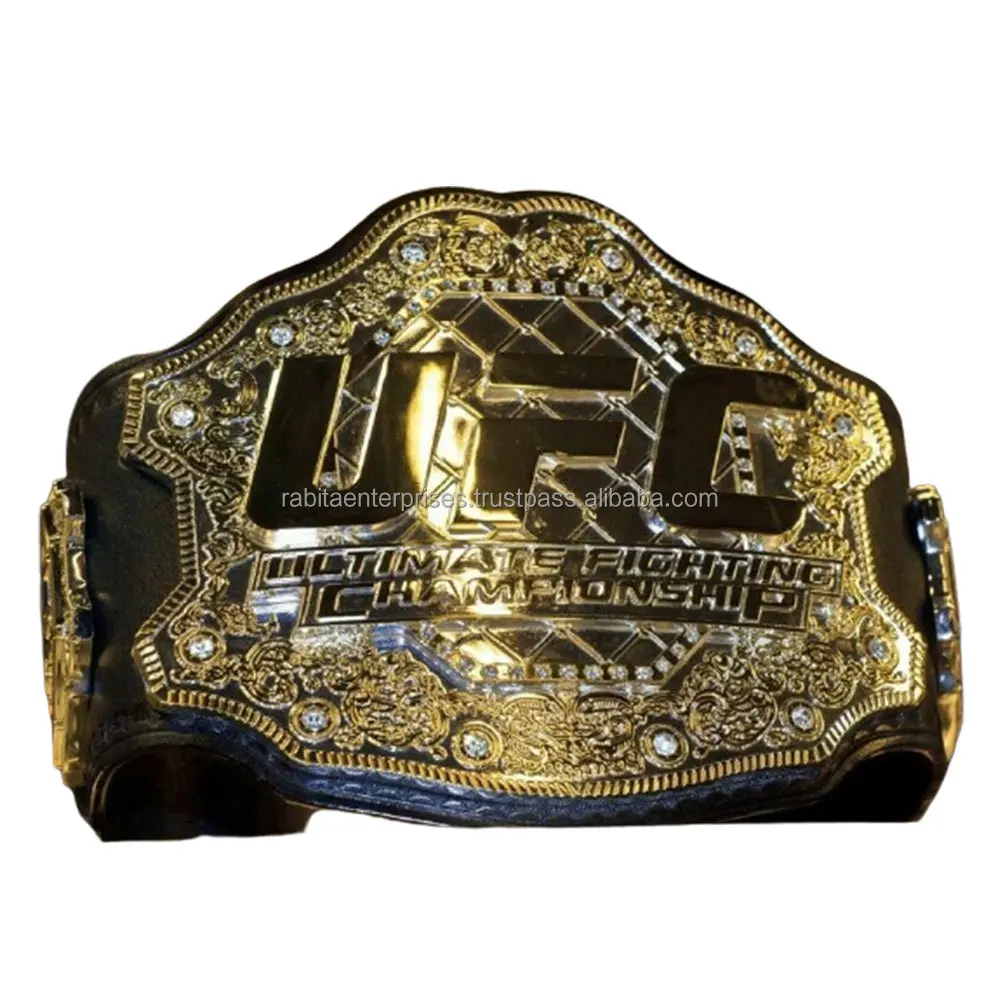 Manufacturer Professional Custom Champion Belt Heavy Duty Big Metal Leather Wrestling Boxing Martial Arts WWF Championship 2022