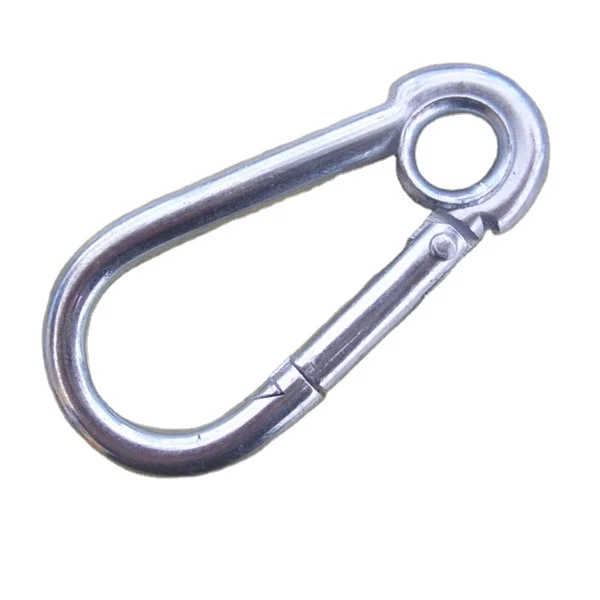Stainless Carabiner Dog Snap Hook with Eyelet