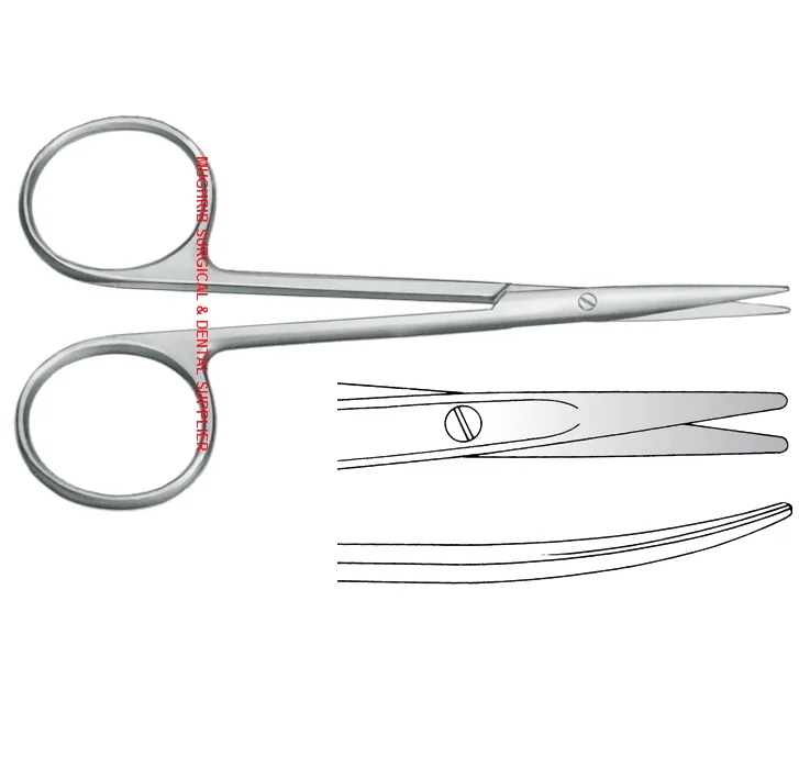 Тонкие операционные ножницы косоглазие тупые прямые 11 см хирургические инструменты производитель и экспортер
