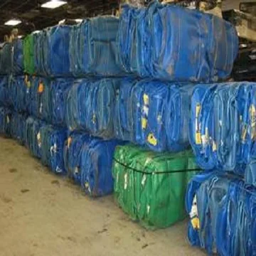 HDPE blue drum baled scrap / READY TO EXPORT HDPE PLASTIC SCRAP