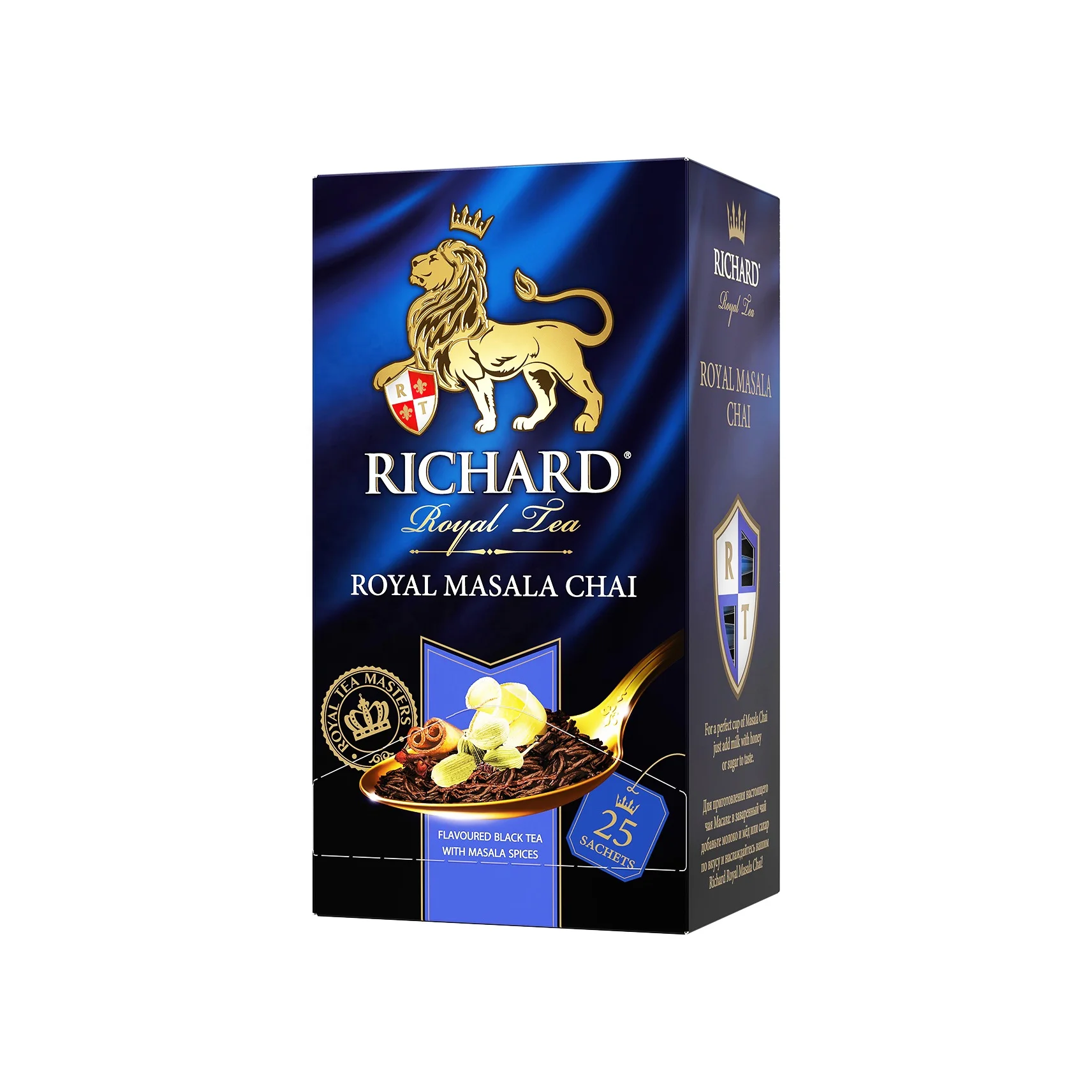 
Индийский чай Masala, чачачард Роял, Пряная смесь черного чая/имбиря/корицы/кардамона и черного перца, древний индийский рецепт 