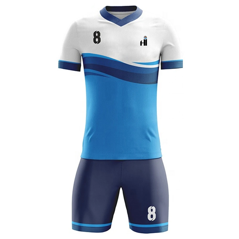 Cheap wholesale price men team wear soccer kit set uniforms designs soccer uniform football jersey & short set