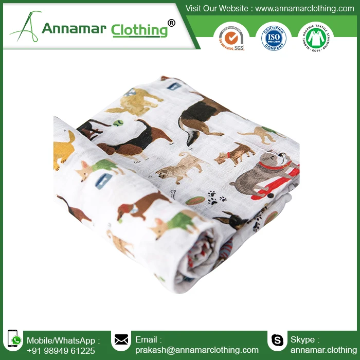 Multi-color Cotton Baby Muslin Swaddles 100% Organic muslin wrap plain color baby swaddle blanket