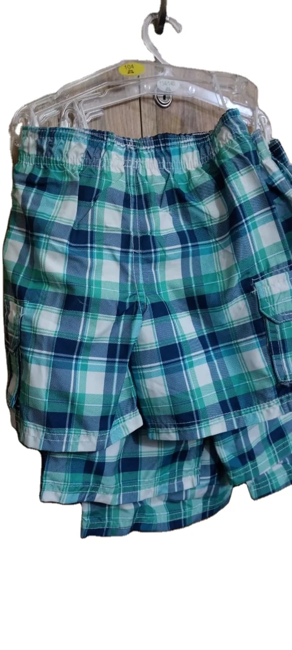 Manufacturing Leftover Garments Surplus Overrun Apparels Boys Adults Swimming Short Quick Dry Trunks Branded Labels Changeable