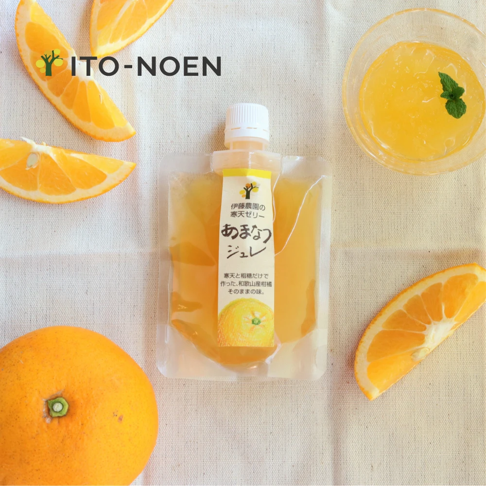 
Japan mandarin orange fresh taste jelly made with natural ingredients 