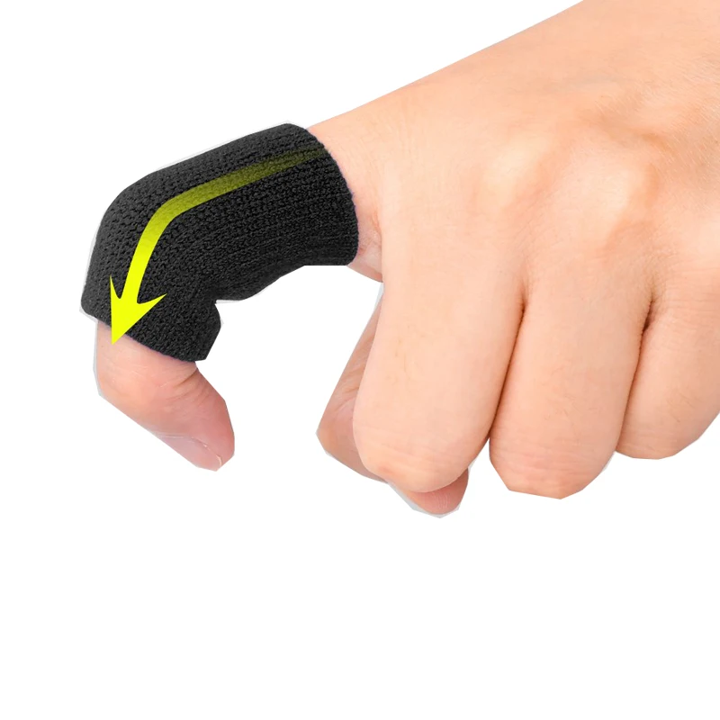 Black and Blue Knitting Nylon Basketball Finger Protect Finger Protection Volleyball Finger Sleeve