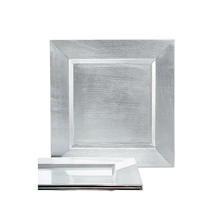 Square Shape Aluminium Silver Color Under Plate With Highest Quality Customized Size Under Plate For Sale