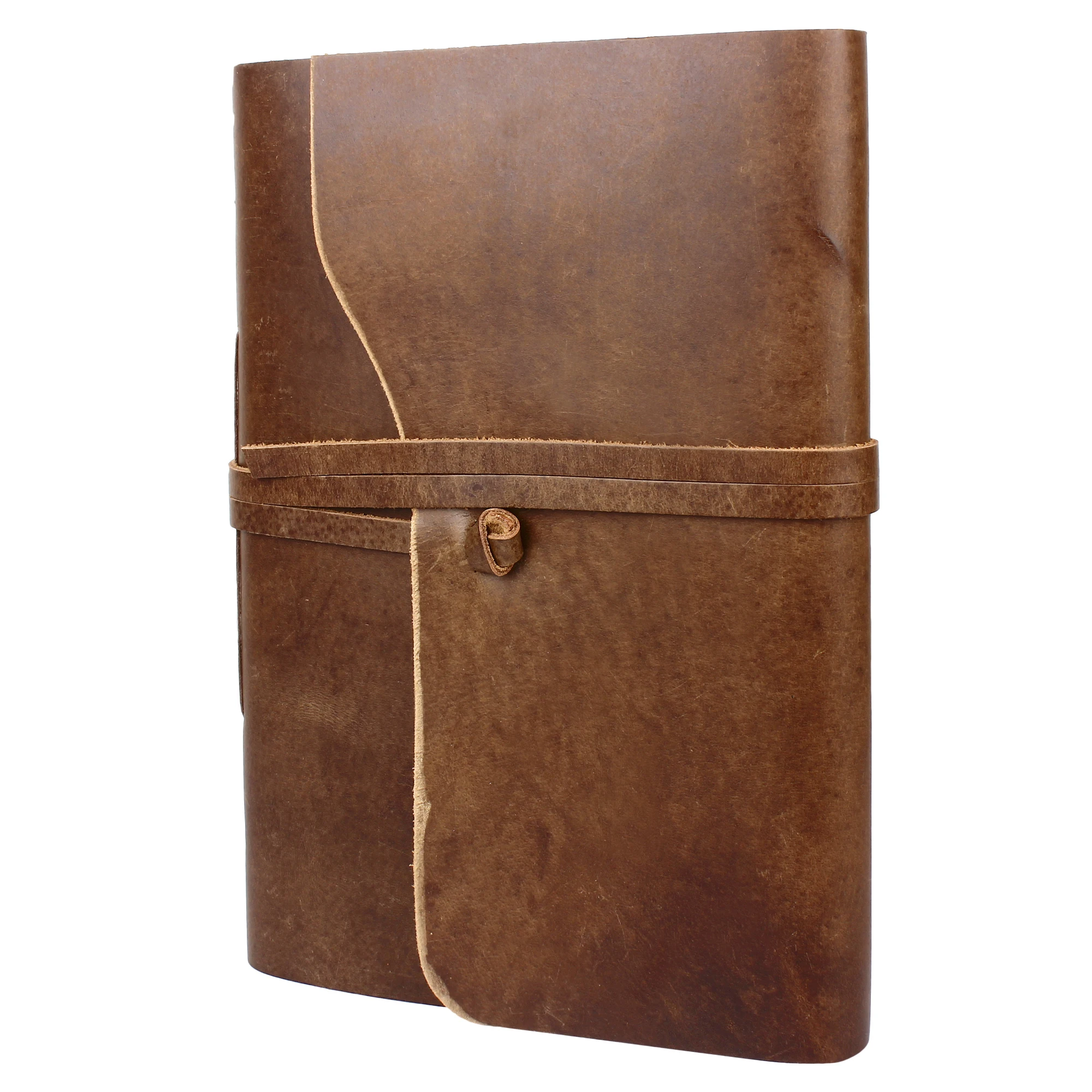 Vintage Leather Photo Album Scrapbook Style Pages Professional Wedding Large Size Handmade Craft Paper with Gift Box for Him Her