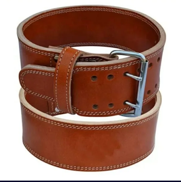 10mm Quick Release Weightlifting Belt Custom Double Prong Weightlifting Belt Adjustable Weightlifting Leather Belt