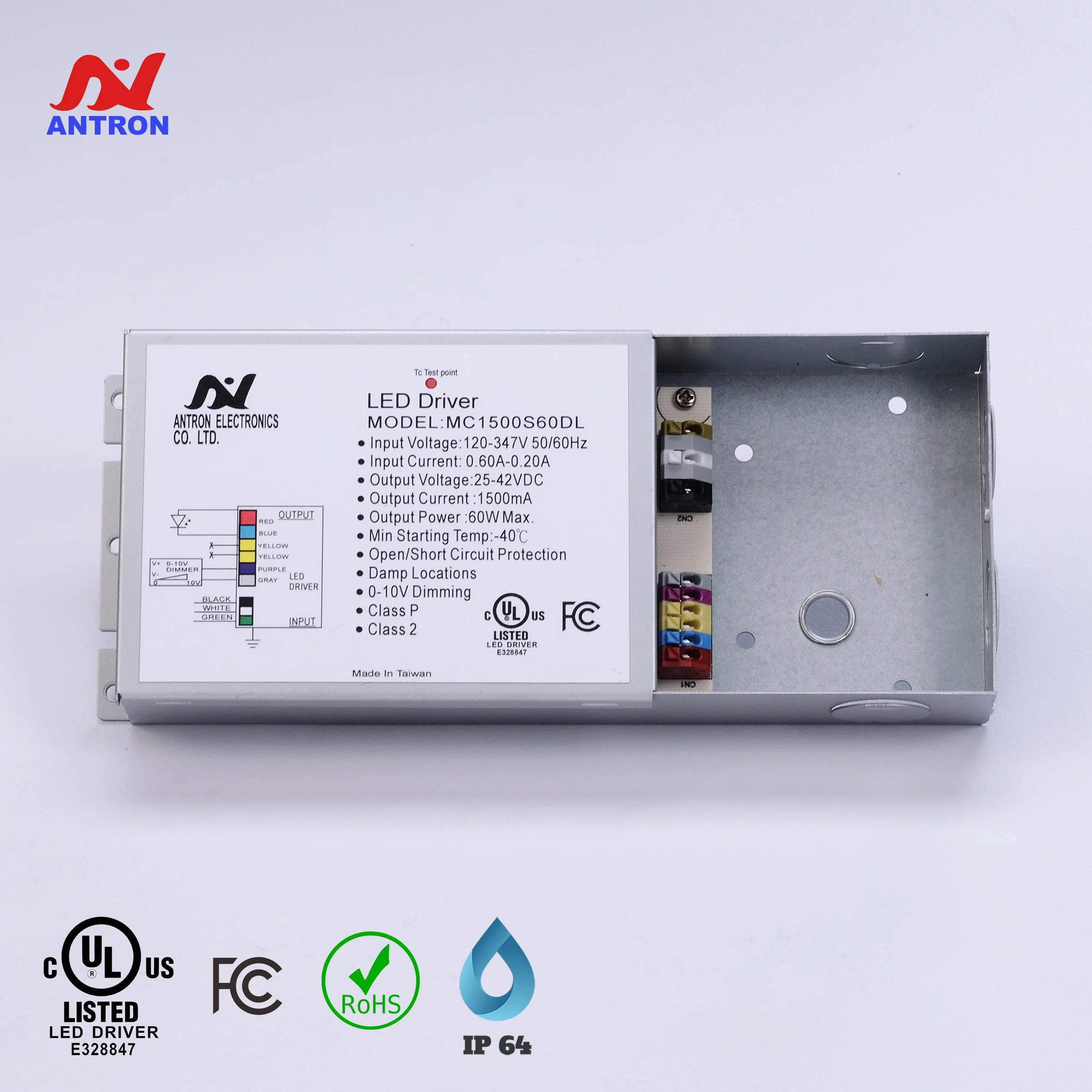 Высококачественный светодиодный драйвер 48 Вт с регулируемой яркостью на 1200 мА CSA