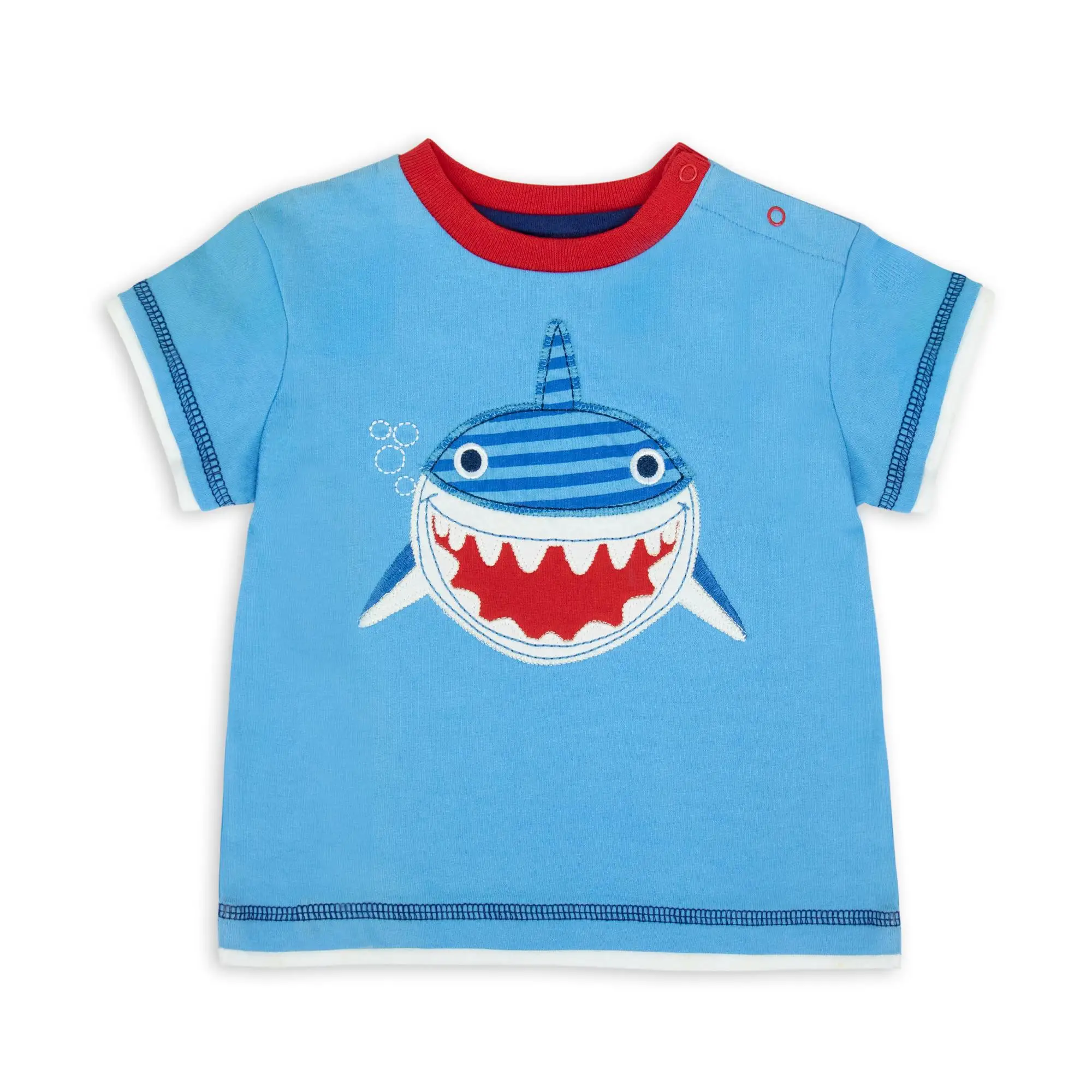 2020 New Design Baby Boy Clothes Set Toddler Custom l OEM l Shark l Print l Red Blue l Cotton l Embroidery l Animal l Walmart