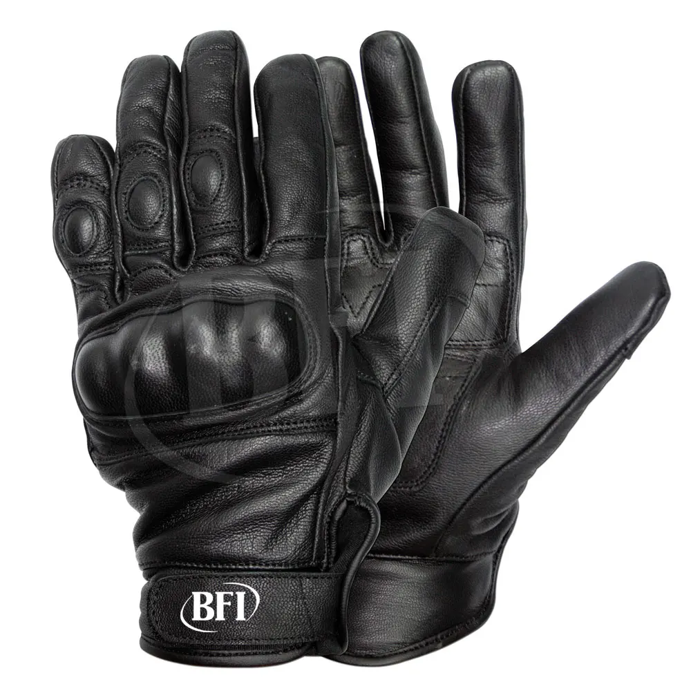 100% Guarantee Leather Made Men Tactical Gloves Made In Pakistan