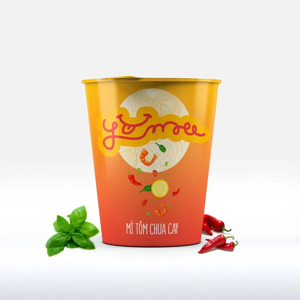 YUMEE Instant Noodles 65g Per Cup Vietnamese Noodles Nice Packaging and Good Taste