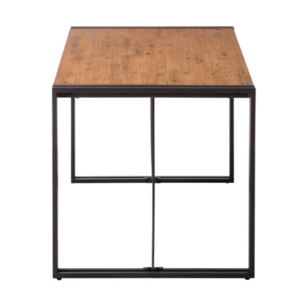 Высококачественные промышленные обеденные столы из массива дерева и металла базовая мебель столовые наборы для использования в столовой