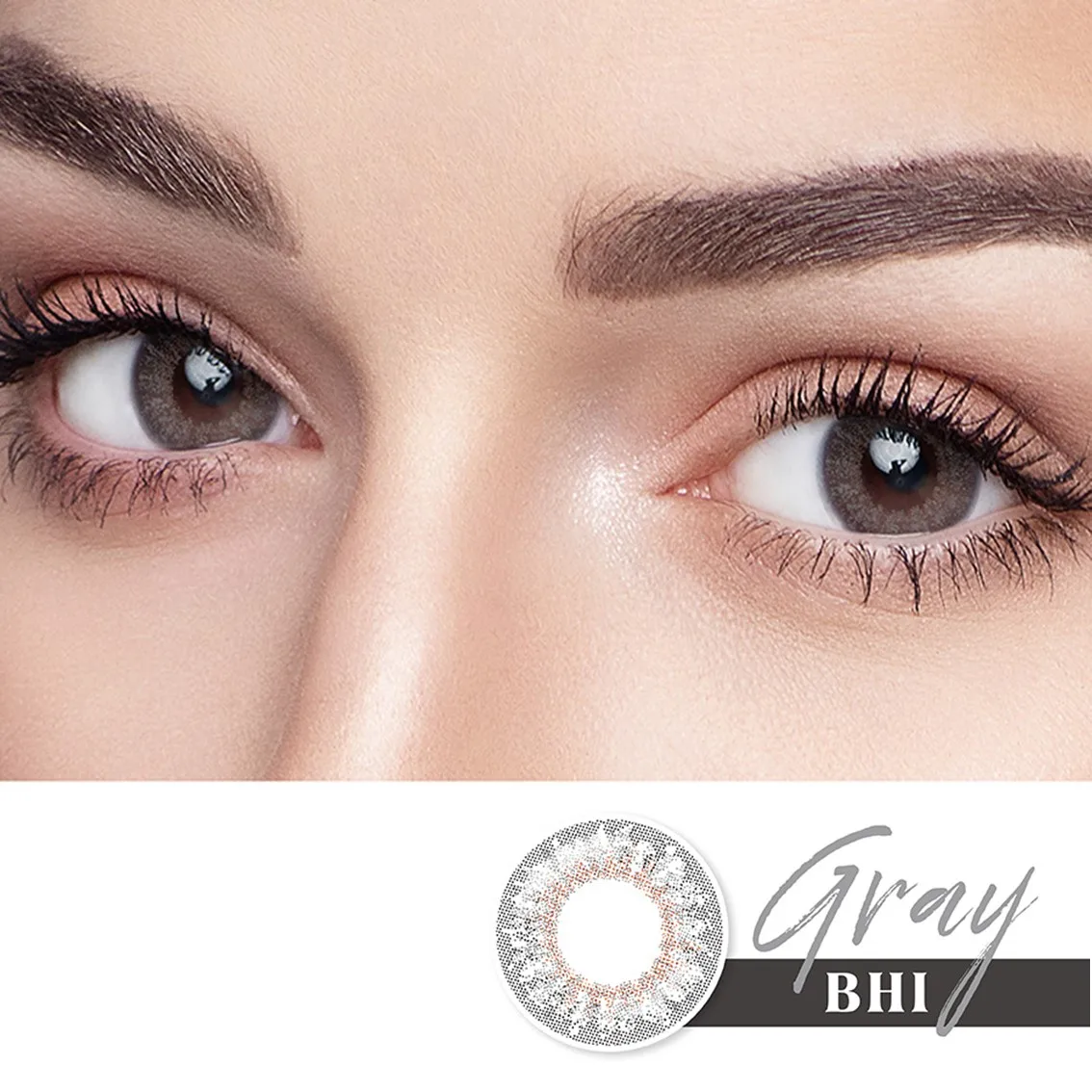 Natural Top Three Tone Gray Color Daily Contact Lenses