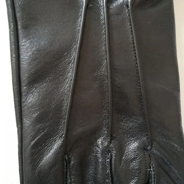 Plain Black KT Masonic regalia Gauntlets Gloves | 100% Goat leather long gloves