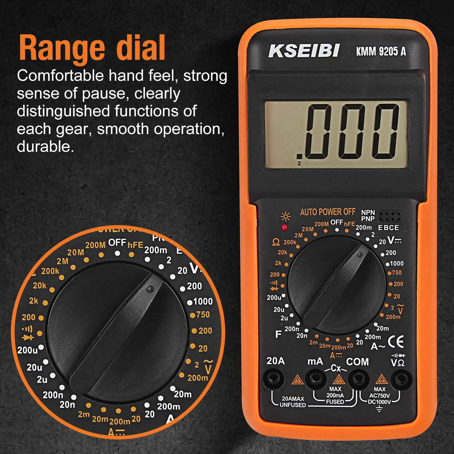 
KSEIBI Professional Voltage Tester LCD Screen With Capacity 12V 
