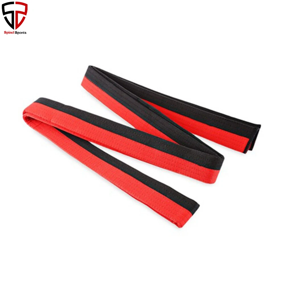 
Professional BJJ Belt Karate Judo Double Wrap Waistband Martial Arts Stripe Sports Belt for Adults Kids Red Green Yellow 