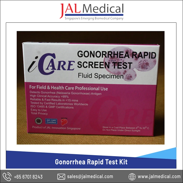 Производитель из Сингапура медицинский чувствительный Набор для быстрого тестирования гонореи на продажу