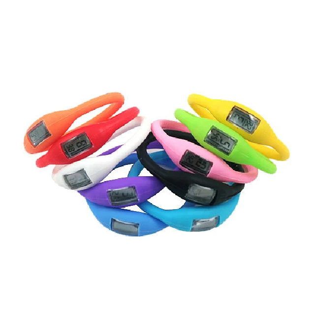 Wholesale multi colors waterproof digital sport silicone wrist watch