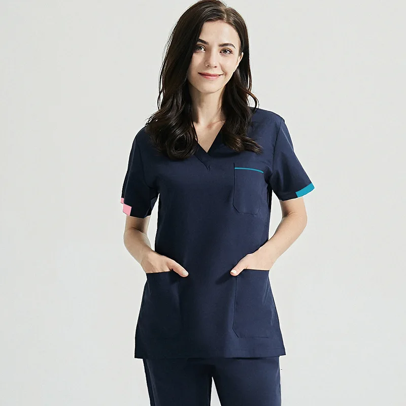 2021 Factory Supply Nurses Scrub Uniform Hospital Wrinkles Free Stretch Scrubs Jogger Sets