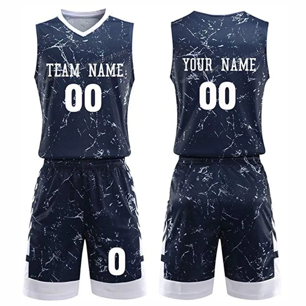 Custom Basketball Jerseys Set Men Camouflage Youth Basketball Uniform Team Training Tracksuit Beautiful Designed Uniform