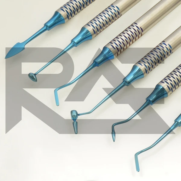 
Dental Composite Filling Instrument 6pcs Set Precise Blue Tips Light Weight Stainless Steel CE Certified RAFTECH IMPEX 