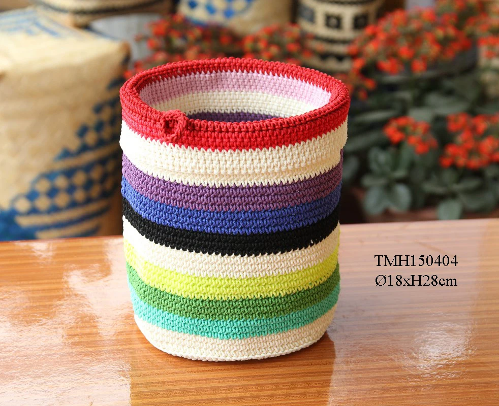 Wholesales PP Crochet Yarn Bag Crochet Yarn Tote Bag Women Hand Bags