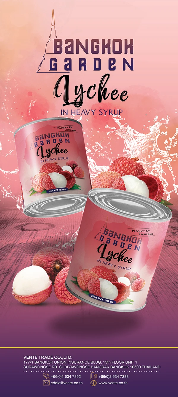 Export Product and Good Price Canned Lychee 15oz. in Heavy Syrup Natural Canned Fresh Fruit From Thailand