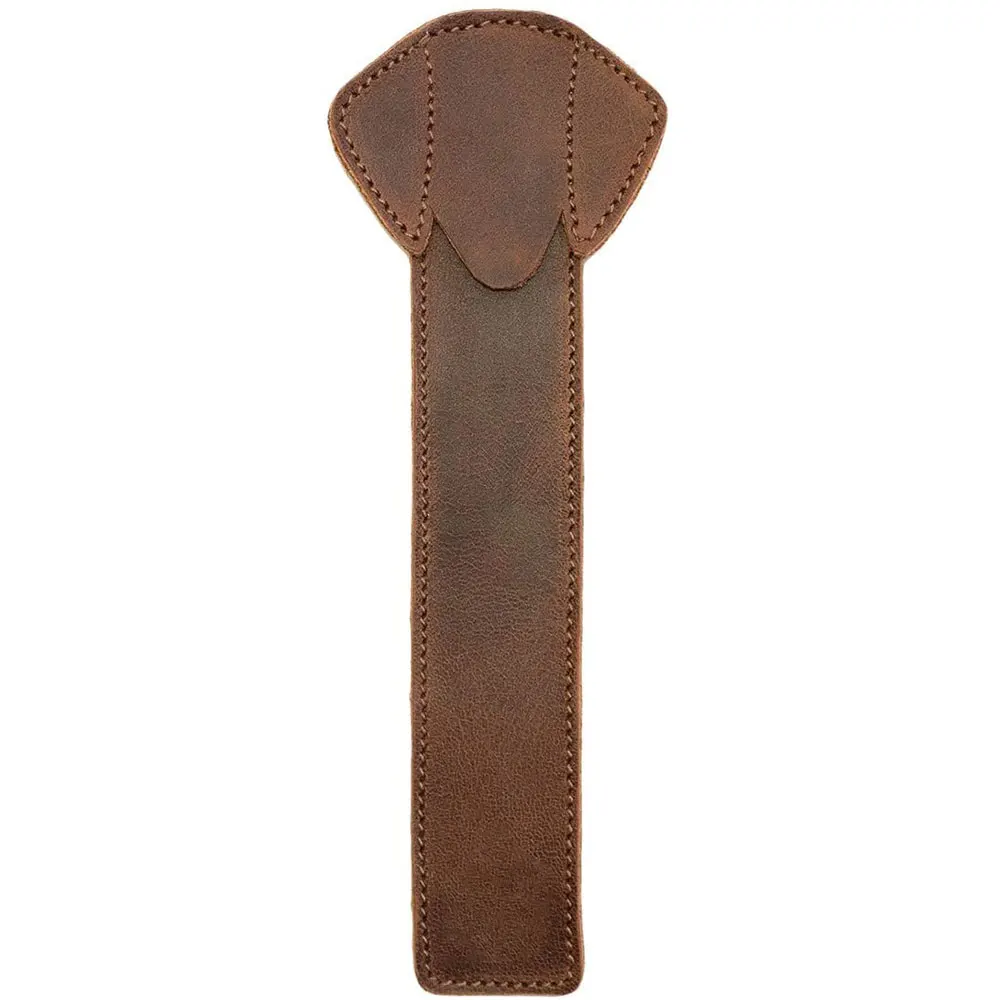 Кожаная Закладка для книг с логотипом на заказ в виде собаки