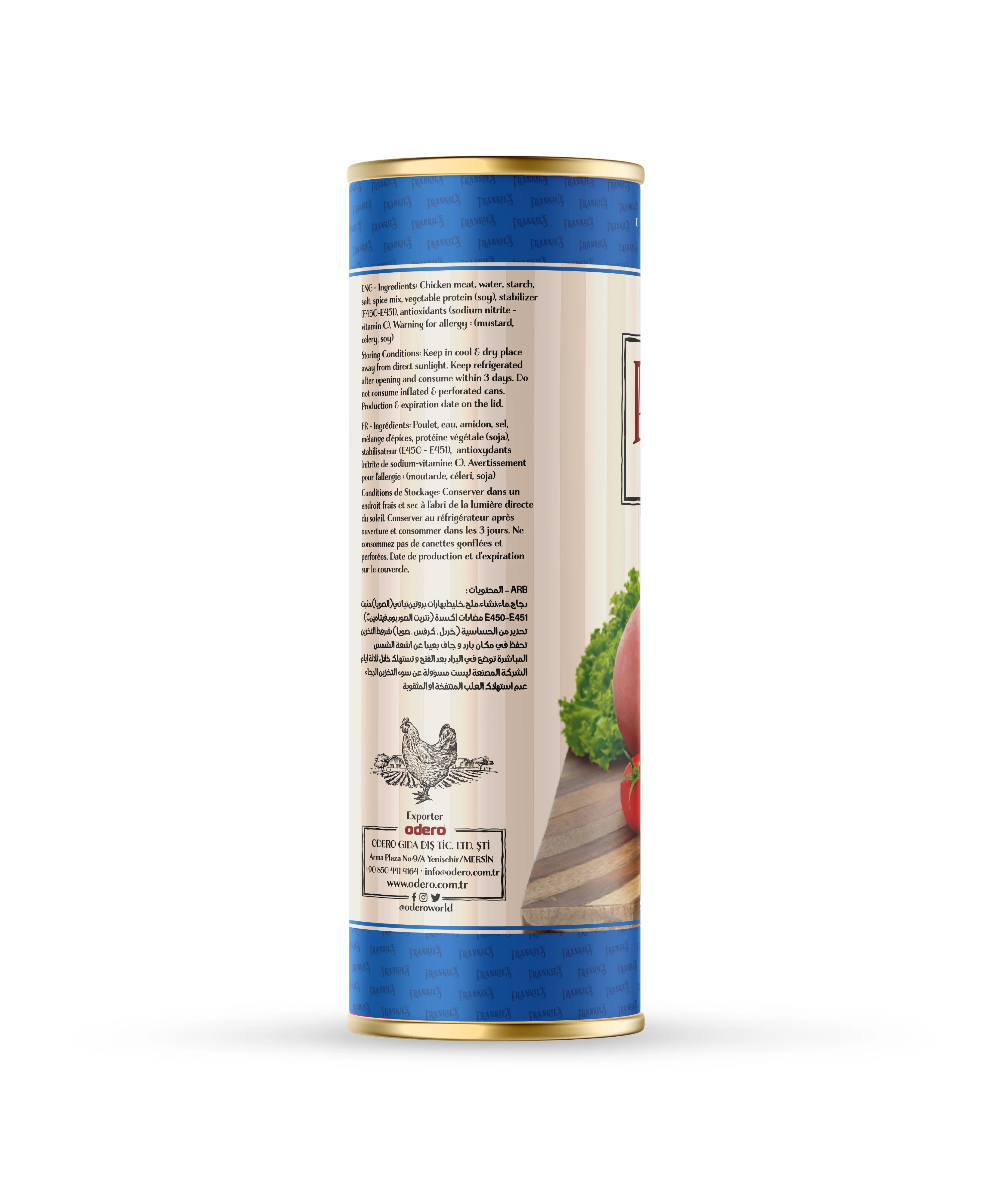 
850 gr Frankies Chicken Luncheon Meat Premium Quality Affordable Price 