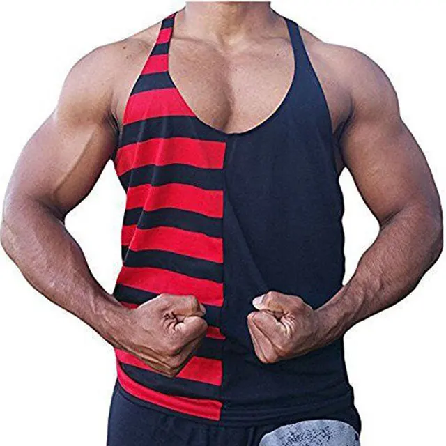 
OEM Plus Size Men Tank Tops High Quality Men Gym Tank Tops Workout Fitness Gym Vest Mens Stretch Gym Stringer Manufacturer 